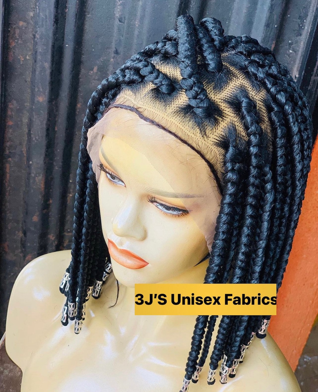 Cornrow Braided Wig, African Frontal Braided Wig| Women’s Lace Wig| Bob ...