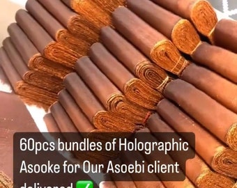 Paquete Aso Ebi 20/ 50/ 100 juegos de gele, Ipele y fila/ Autogele Aso ebi/ Uniforme Aso Oke / boda Aso ebi/ cumpleaños