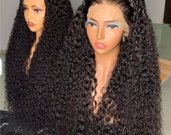 Brazilian 13x6 HD Human Hair Wig Deep Wave 13*4 HD for Swiss Lace Frontal  Transparent Lace Front Wigs