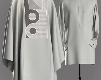 Adeboye Men  3pcs Agbada | body suit | African Kaftan | Nigeria party outfit | Men wedding outfit| Party dress