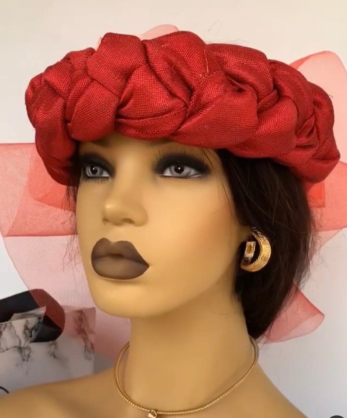 So Oke Auto Gele and Shoulder| Prettied Gele| Ready to Wear Gele ...