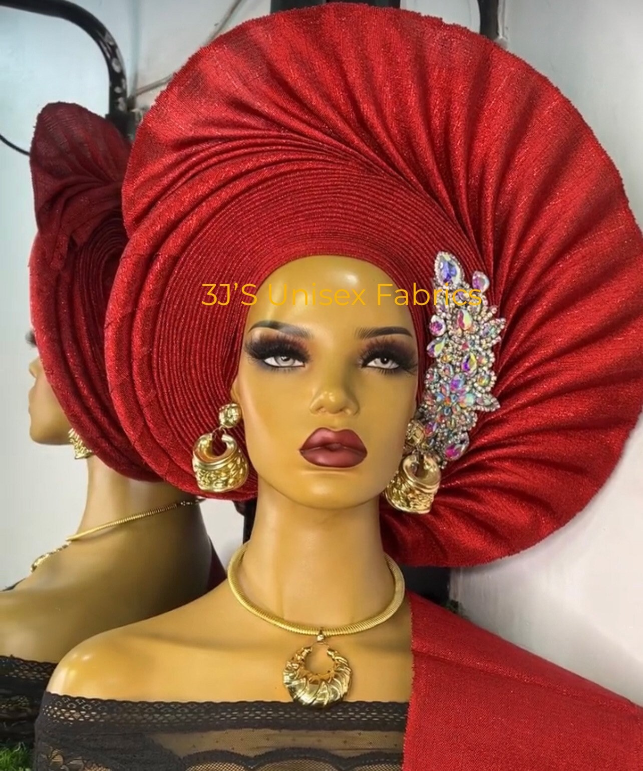 Aso Oke Head Tie, Basket Aso Oke, Green Aso Oke, Aso Oke, AsoOke, Auto Gele