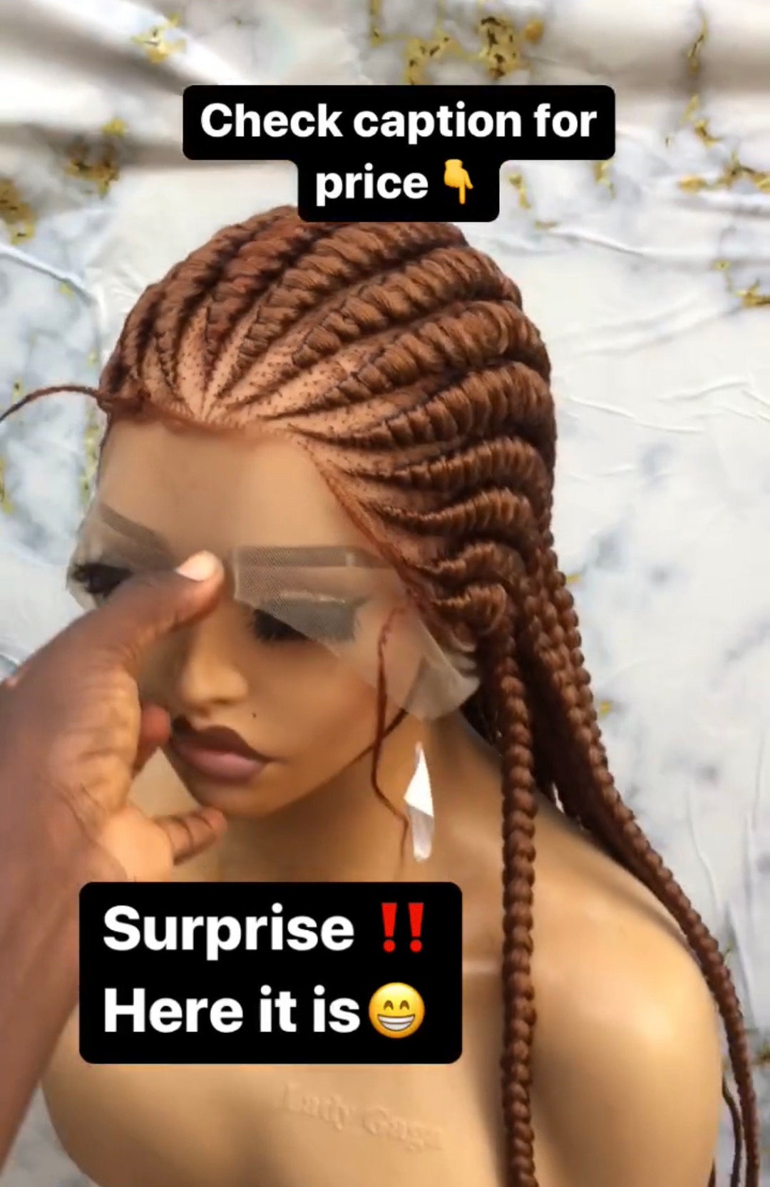 Cornrow Braided Wig, African Frontal Braided Wig| Women’s Lace Wig - Etsy