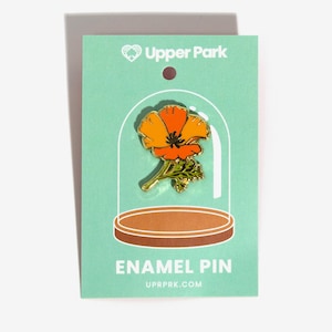 California Poppy Enamel Pin