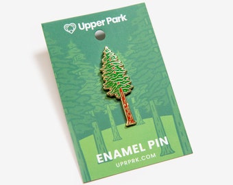 Redwood Tree Enamel Pin