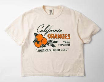 California Oranges Washed Boxy Tee