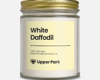 White Daffodil Candle 8oz