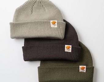 California Poppy Cable Beanie