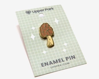 Morel Mushroom Enamel Pin