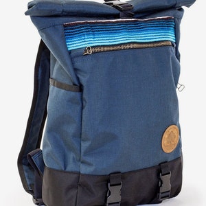 Sycamore Roll Top Backpack - Indigo