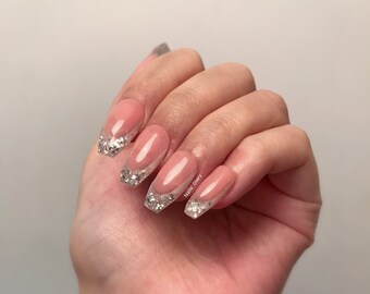 French Style Nails Etsy
