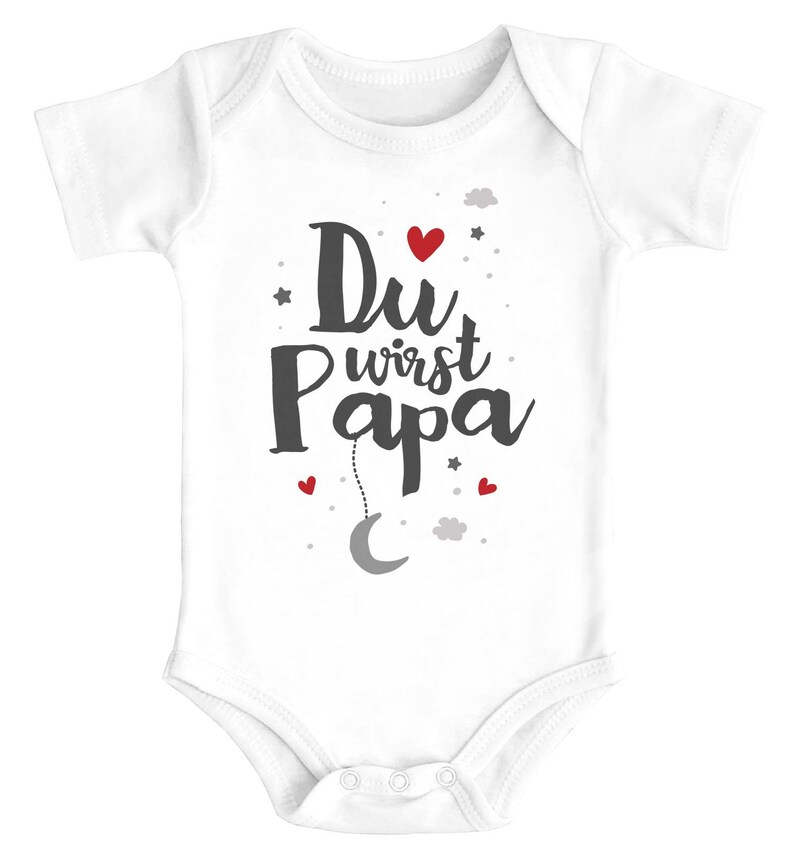 Baby Body mit Spruch Du wirst Papa Ankündigung Schwangerschaft Etsy
