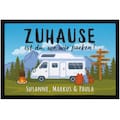 Doormat with name home is where we park personalized gift for rv owners family SpecialMe®