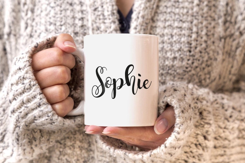 personalisierte Kaffee-Tasse mit Namen Namenstasse persönliche Geschenke für Frauen Mädchen SpecialMe® Bild 4