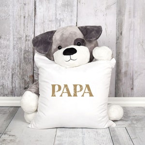 Kissen-Bezug personalisiert mit Namen der Kinder Geburtsjahr Geschenk für Papa Vatertagsgeschenk SpecialMe® Bild 5