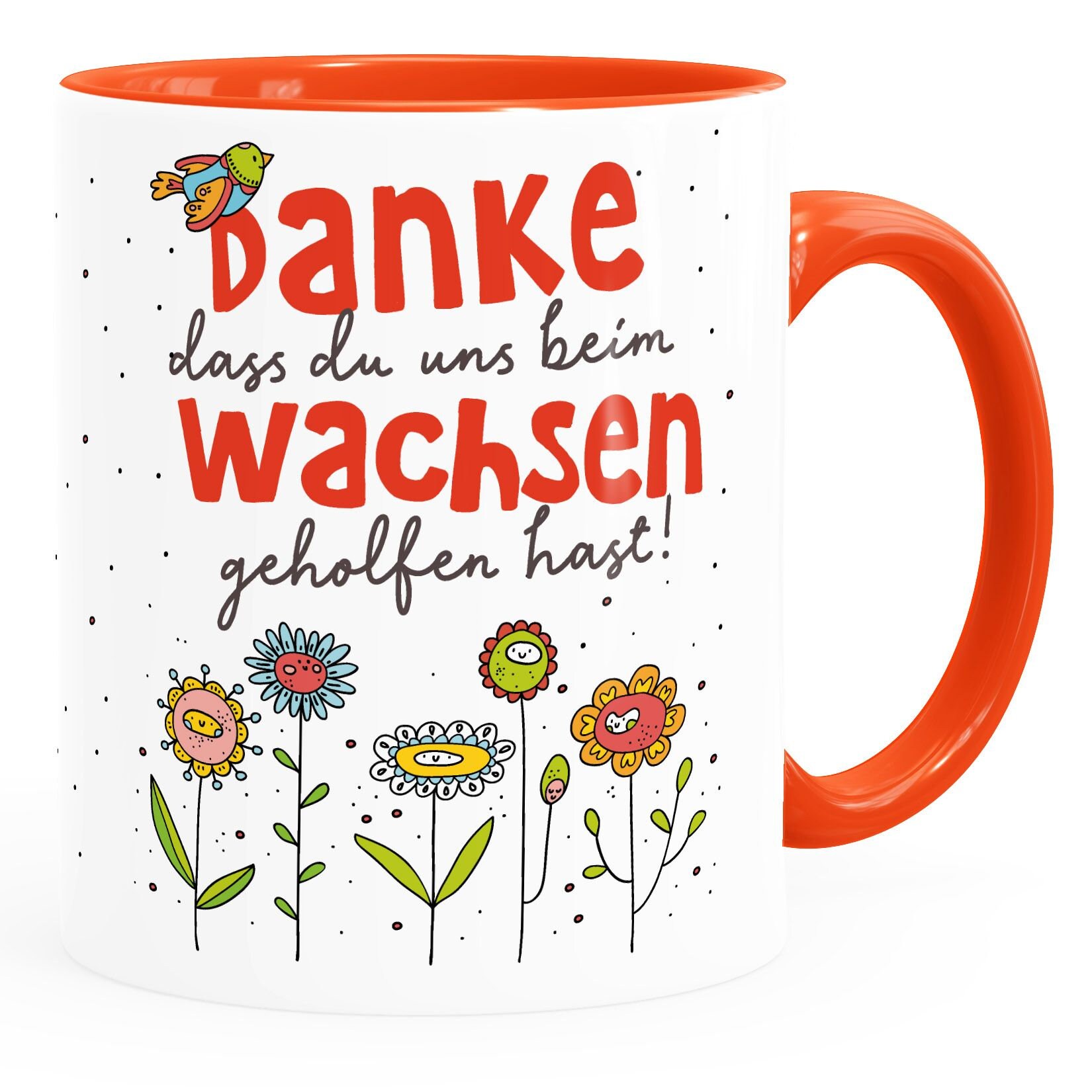 Blumenschild Danke, dass du MIR / UNS beim Wachsen geholfen hast Abschiedsgeschenk Lehrer/in