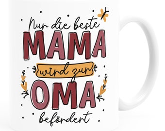 Taza de café con el dicho Solo la mejor mamá es promovida a abuela Regalo Día de la Madre Abuela SpecialMe®