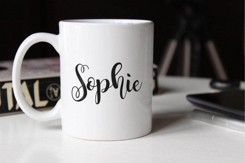 personalisierte Kaffee-Tasse mit Namen Namenstasse persönliche Geschenke für Frauen Mädchen SpecialMe® Bild 5