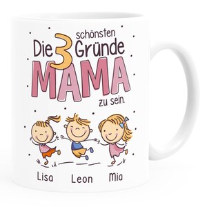 Coffee mug The most beautiful reasons to be a dad saying 1-4 children personalized gift for Father's Day SpecialMe® image 5