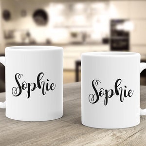 personalisierte Kaffee-Tasse mit Namen Namenstasse persönliche Geschenke für Frauen Mädchen SpecialMe® Bild 3