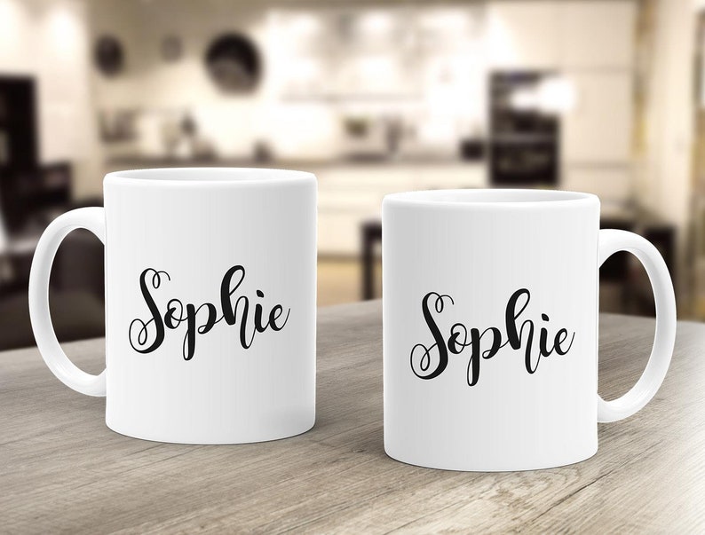 personalisierte Kaffee-Tasse mit Namen Namenstasse persönliche Geschenke für Frauen Mädchen SpecialMe® Bild 3
