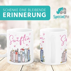 Tasse Musik Fan Swiftea Geschenk personalisiert mit Namen Best of Album Geschenkidee Freundin Kollegin Familie SpecialMe® Bild 9