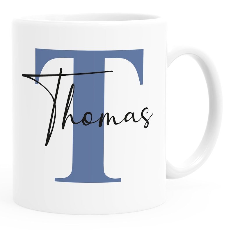 Taza con nombre taza de café personalizada con nombre y letra regalos personales taza con letras SpecialMe® imagen 7