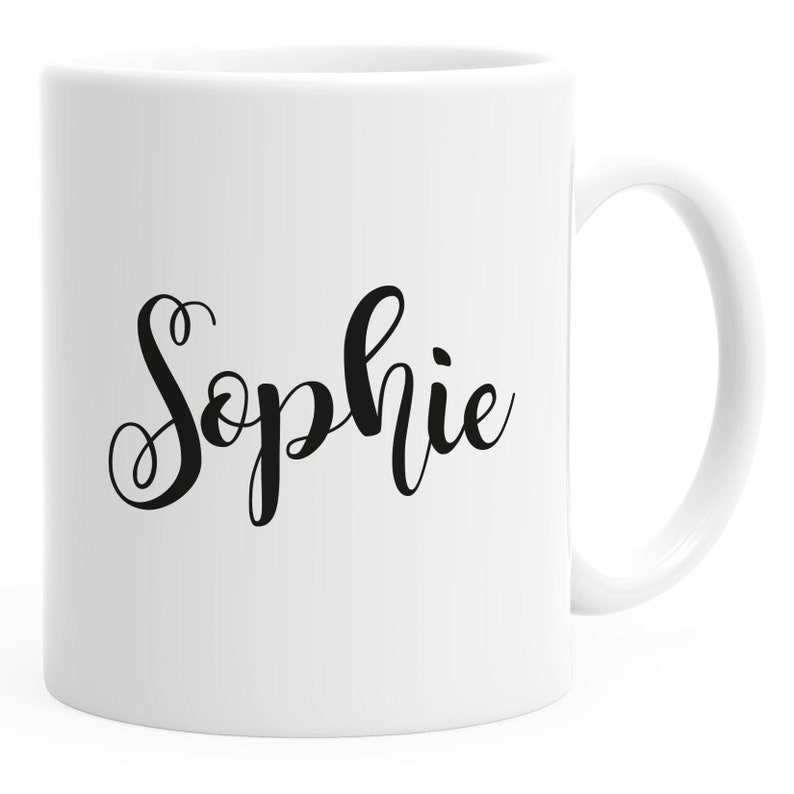 personalisierte Kaffee-Tasse mit Namen Namenstasse persönliche Geschenke für Frauen Mädchen SpecialMe® Bild 1