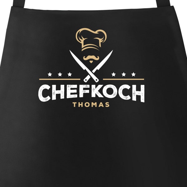 Kitchen Apron Name Customizable Lettering Chef Customizable Cooking Apron Men Personalized Gifts SpecialMe®