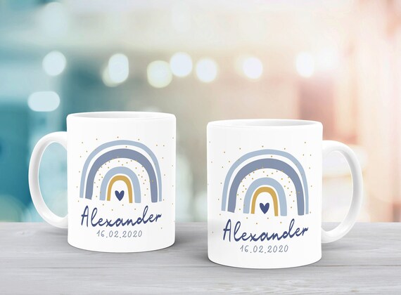 Tazza per bambini Tazza di plastica arcobaleno nome personalizzato Mug per ragazzi ragazze SpecialMe® - Italia
