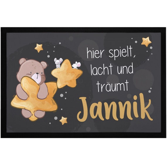 SpecialMe Personalisierte Fußmatte Familie - Mit Turnschuhen Individualisierbar