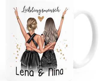 Tasse beste Freundin Geschenk Geburtstag Weihnachten persönlich personalisiert Freundschaft Best Friends SpecialMe®