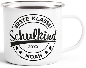 Children's mug enamel school enrollment 2025 personalized name mug retro individual gifts for the start of school SpecialMe®