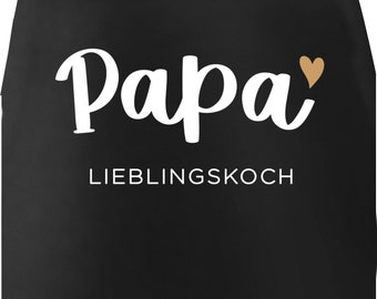 Kochschürze mit Spruch Lieblingskoch Lieblingsköchin Geschenk für Papa Opa, Mama Oma Baumwolle SpecialMe®