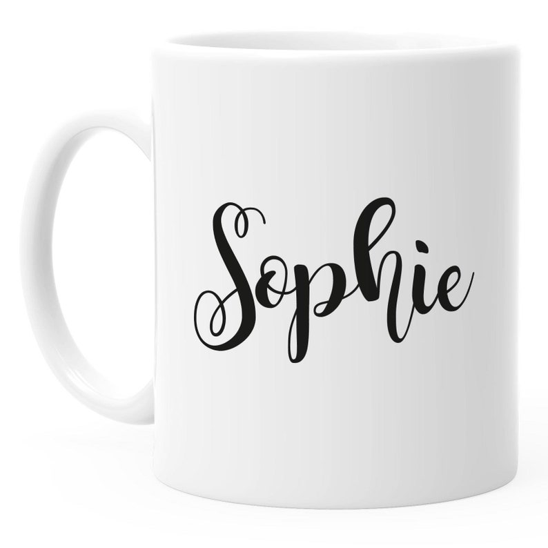 personalisierte Kaffee-Tasse mit Namen Namenstasse persönliche Geschenke für Frauen Mädchen SpecialMe® Bild 2