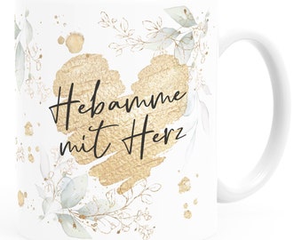 Kaffee-Tasse [Wunschtext] mit Herz - soziale Berufe, Familie, Freunde kleines Dankeschön Geschenk Danke sagen SpecialMe®