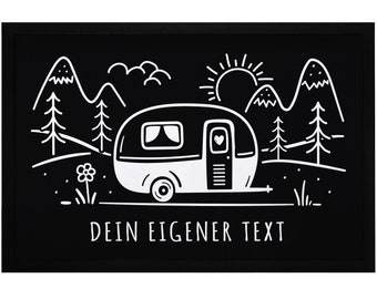 Doormat Camping Caravan personalized Desired text Gift Camper Caravan owner SpecialMe®