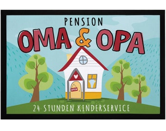 Doormat gift pension grandma and grandpa grandparents gift idea Christmas non-slip & washable SpecialMe®