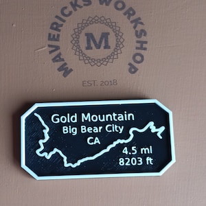 Maverick&#39;s Trail Badge Gold Mountain offroad 4x4 Hiking biking adventure Big Bear City CA