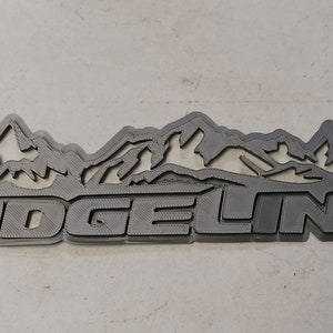 Digital File 3D Printed badge emblem for Honda Ridgeline