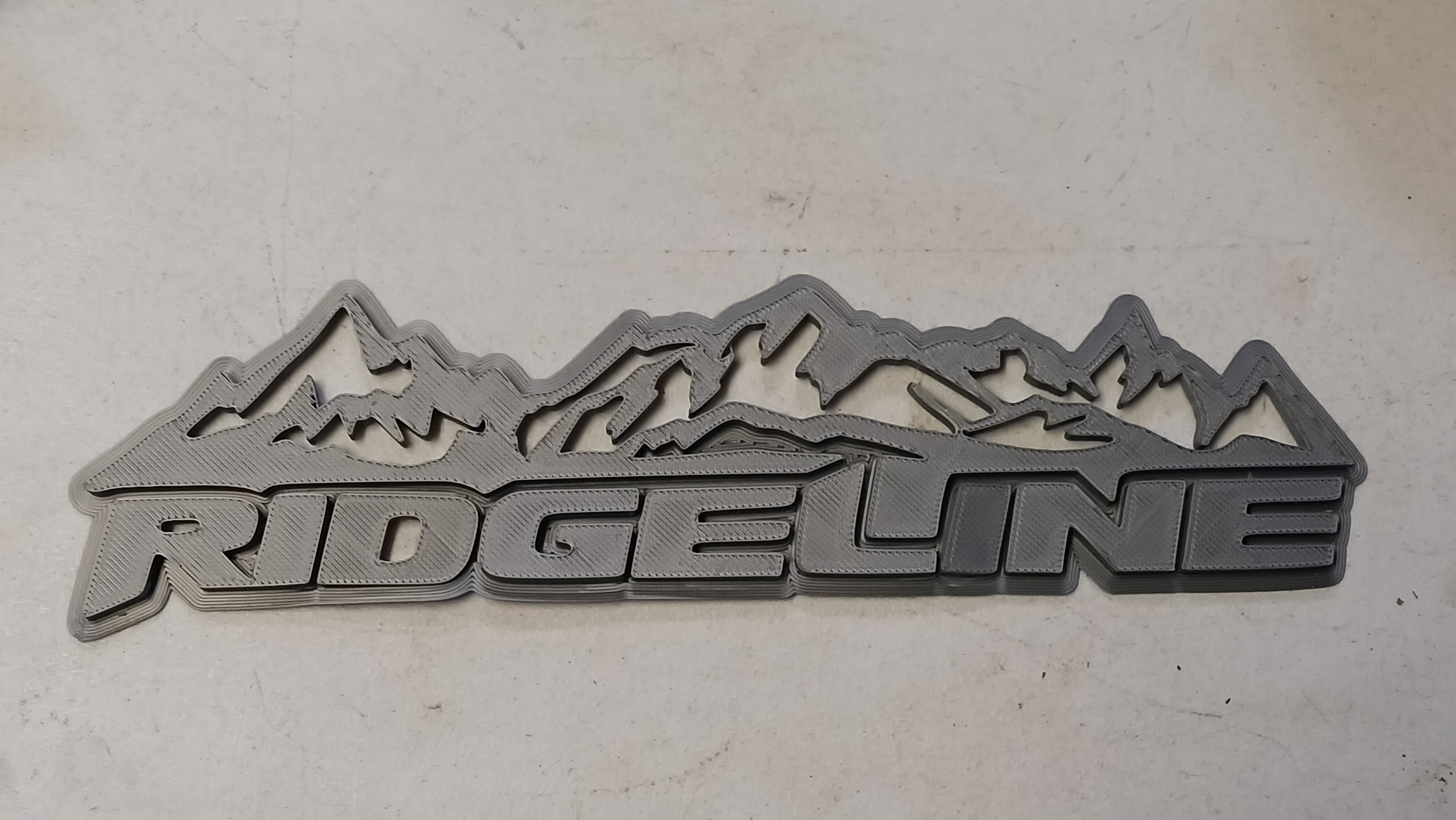 Emblema distintivo stampato in file digitale 3D per Honda Ridgeline