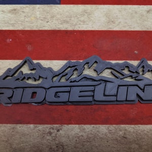 3D Printed badge emblem for Honda Ridgeline