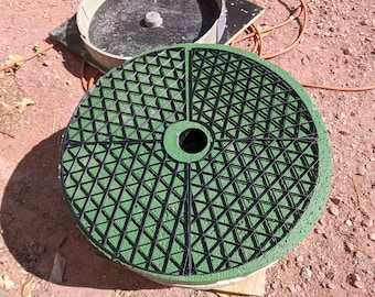Refuerzo de malla de celosía para placas de peso de concreto DIY