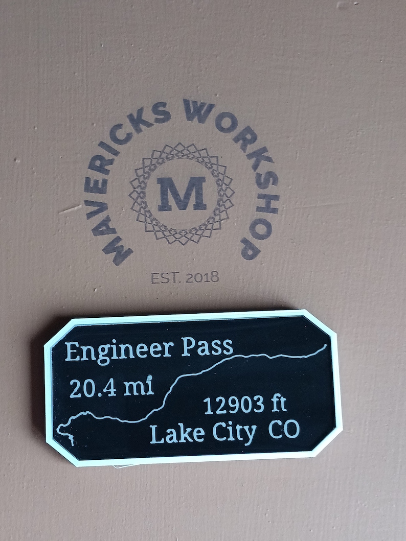 Maverick's Trail badge Engineer Pass offroad 4x4 Hiking biking adventure Colorado Challenge Trail Lake city Ouray image 1