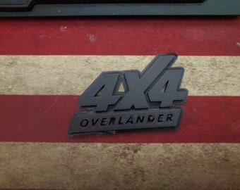3D Printed badge emblem 4X4 Overlander