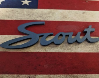 Emblema de guión impreso en 3d para International Harvester Scout 800 ASA