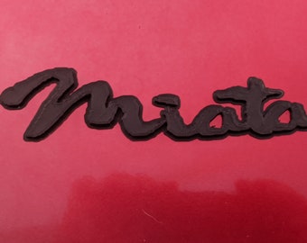 Insignia de emblema de guión impreso en 3d para Mazda Miata