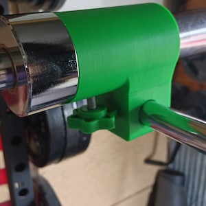 PowerRack barbell Viking press lat pulldown landmine safety 3D Printed attachment.