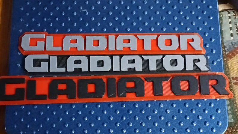Digital 3D Print File of Gladiator Script - Etsy