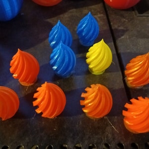 A luz de Natal cobre enfeites com impressão 3D V2 DIY LED (luzes não incluídas)
